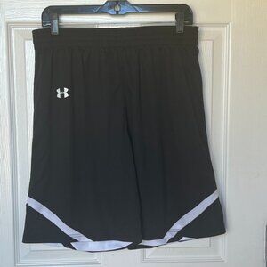 Under Armour Youth Clutch 2 Reversible Basketball Shorts - Black/White Size L